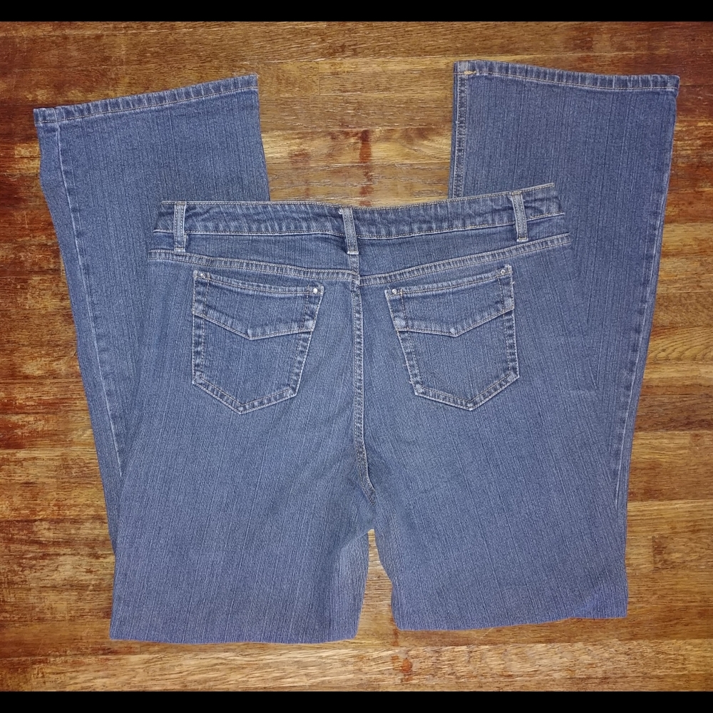 Faded Glory stretch retro boot cut denim jeans - Picture 1 of 5